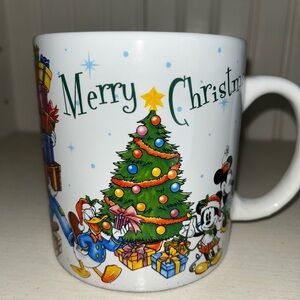 Disney, Zrike Merry Christmas Mug - White, Green, Red, Yellow